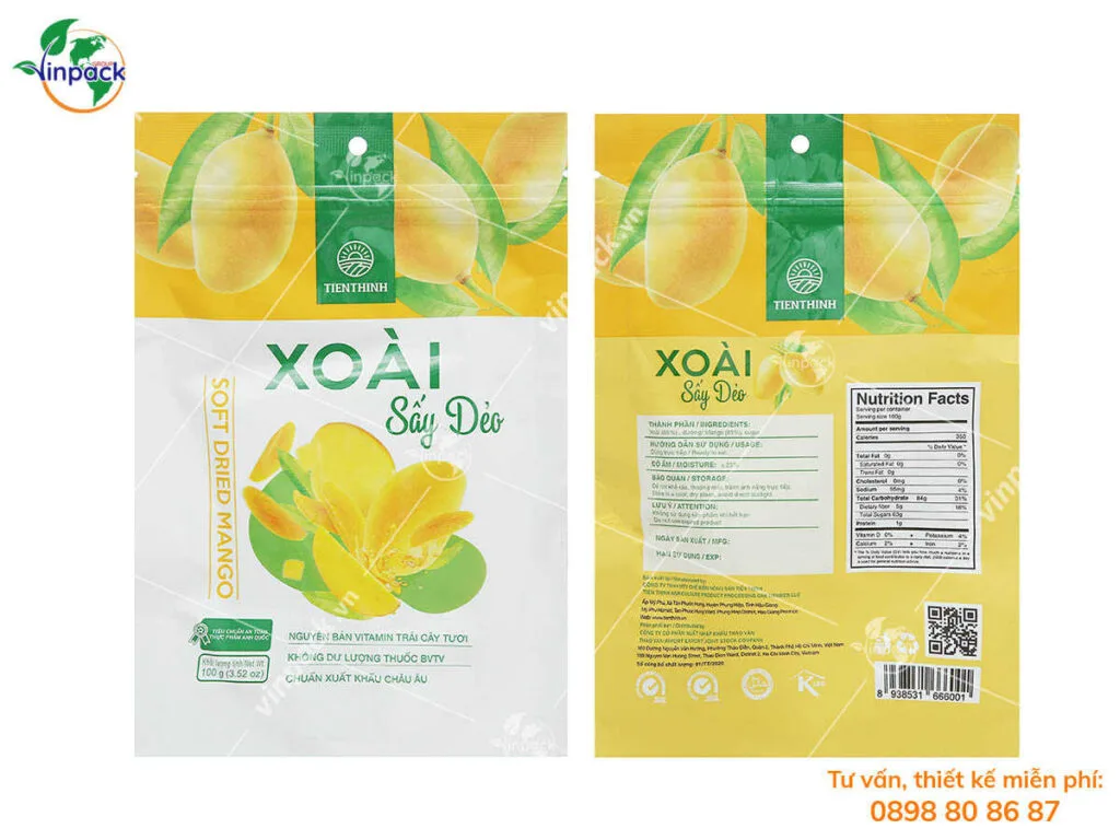 Bao Bì Xoài Sấy Dẻo