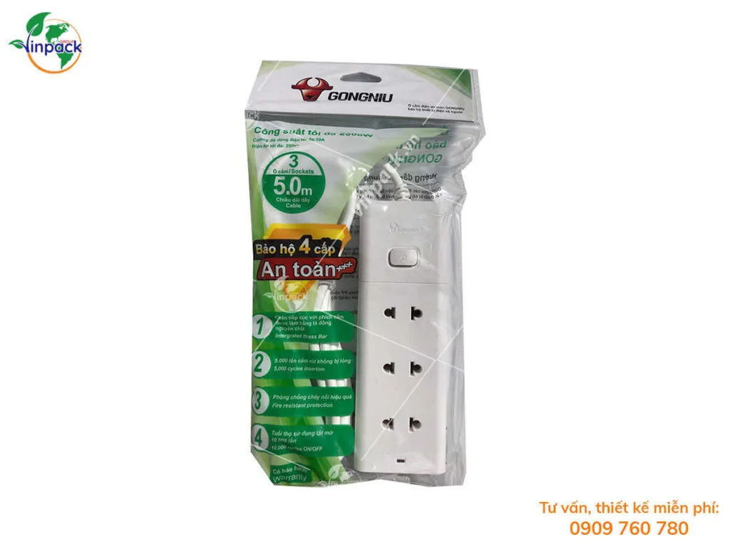 Bao bì đựng ổ cắm điện
