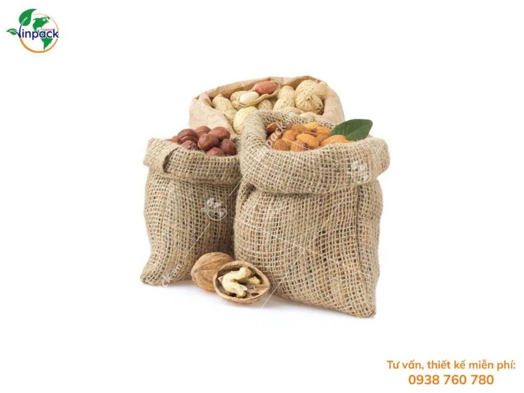 Bao vải đay đựng hạt