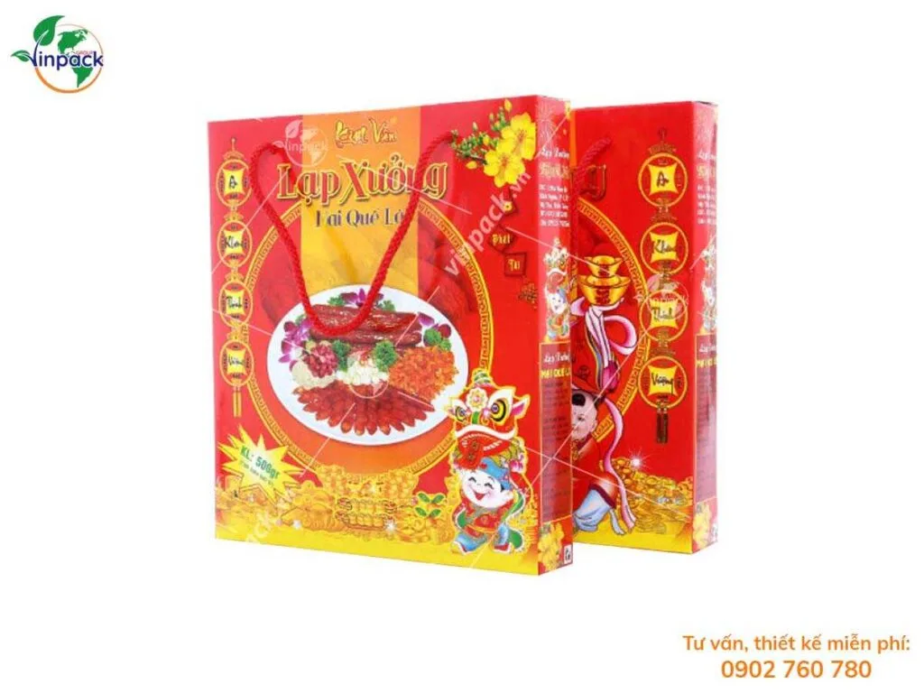 Túi giấy đựng lạp xưởng