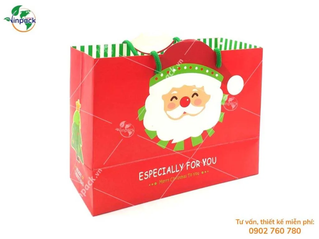 Túi giấy đựng quà giáng sinh