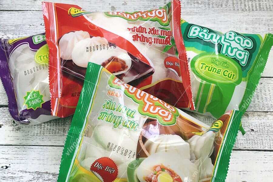 Bao bì bánh bao đông lạnh màng ghép in trục đồng