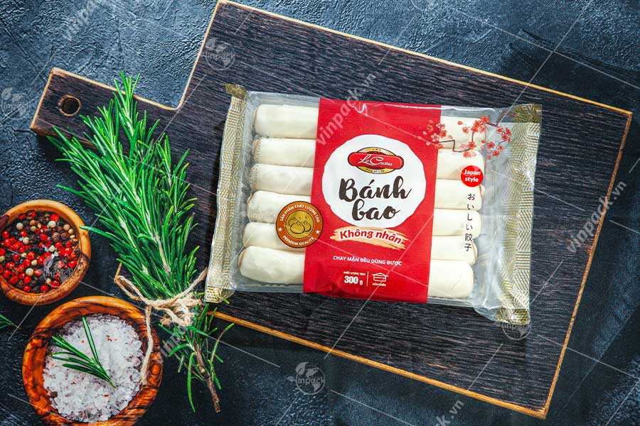 Bao bì bánh bao đông lạnh nhiều quy cách đóng gói