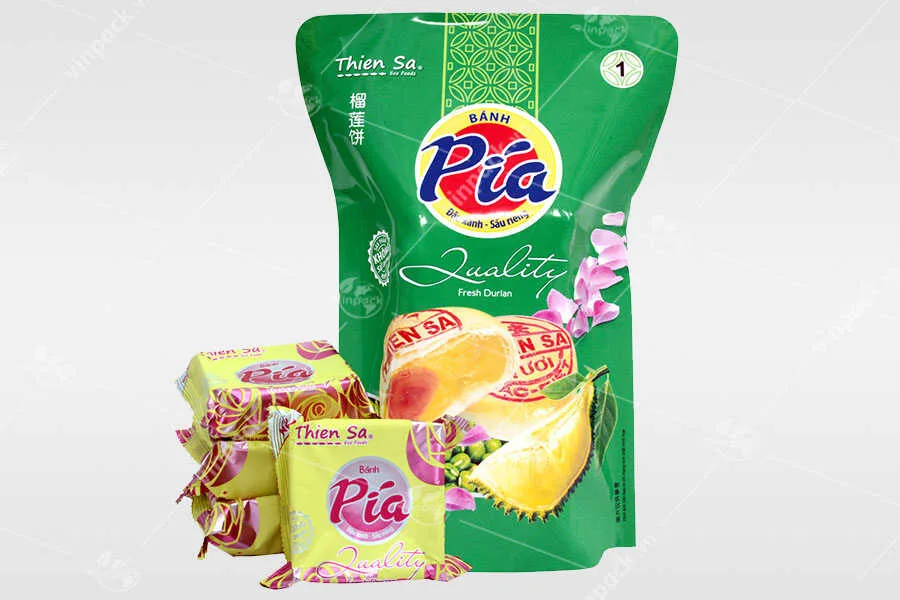 Bao bì bánh Pía chất liệu màng ghép nhiều lớp in trục đồng