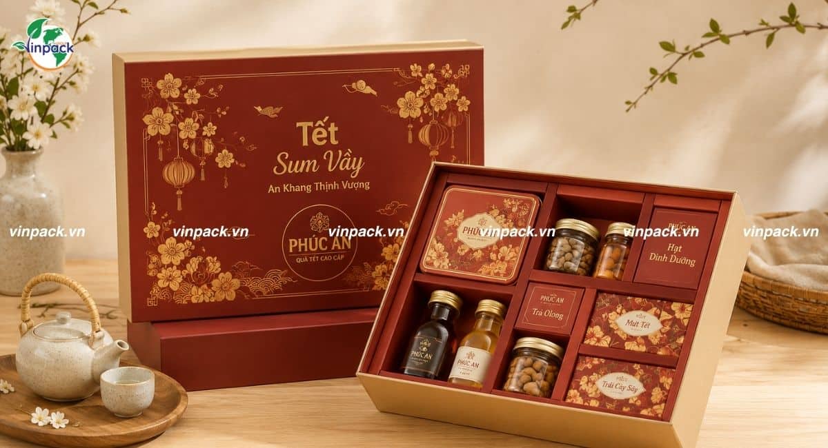 Hộp giấy đựng quà tết