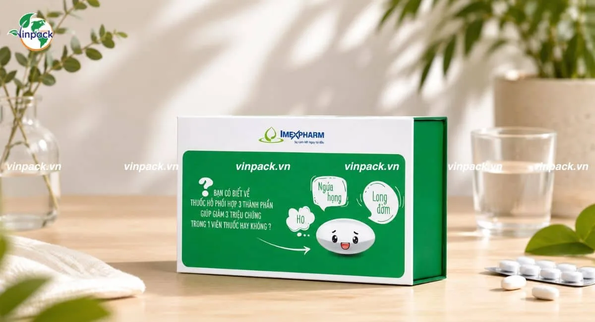 Mẫu bao bì giấy đựng dược phẩm