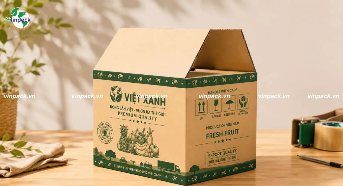Mẫu thùng carton đầy đủ chứng nhận để xuất khẩu