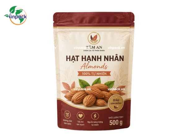 bao-bi-hanh-nhan-500g Bao bì hạnh nhân 500g túi zipper đáy đứng