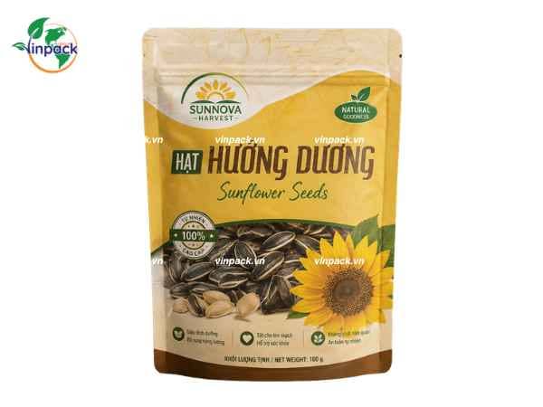 bao-bi-hat-huong-duong-100g Bao bì hạt hướng dương túi zipper đáy đứng 100g