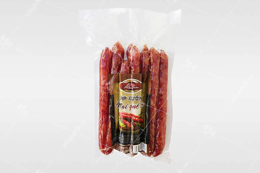 Bao bì lạp xưởng không in hút chân không