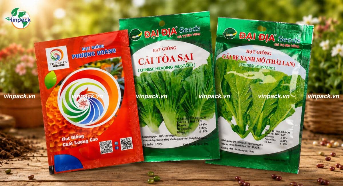 Mẫu bao bì đựng hạt giống