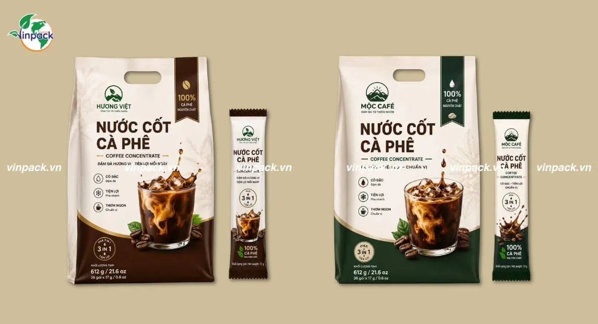 Bao bì nước cốt cà phê giá rẻ