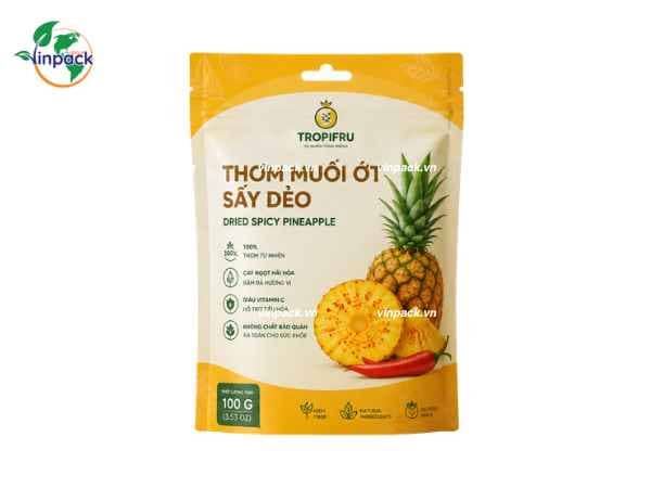 bao-bi-thom-say-deo-100g Bao bì thơm sấy dẻo túi đáy đứng in trục đồng sắc nét