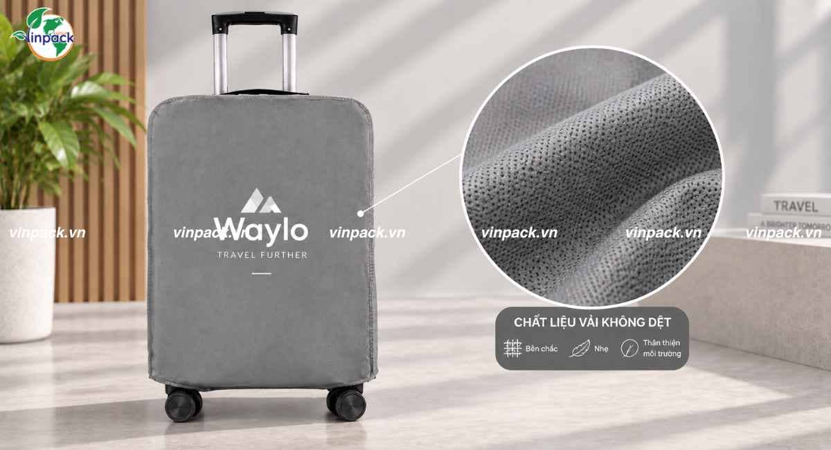 Chất liệu túi vải không dệt bọc vali theo yêu cầu