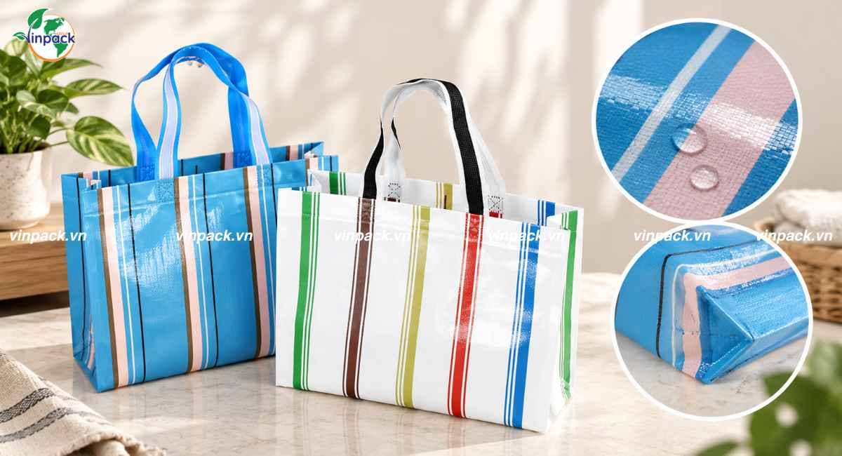 Chất liệu túi vải không dệt cán màng