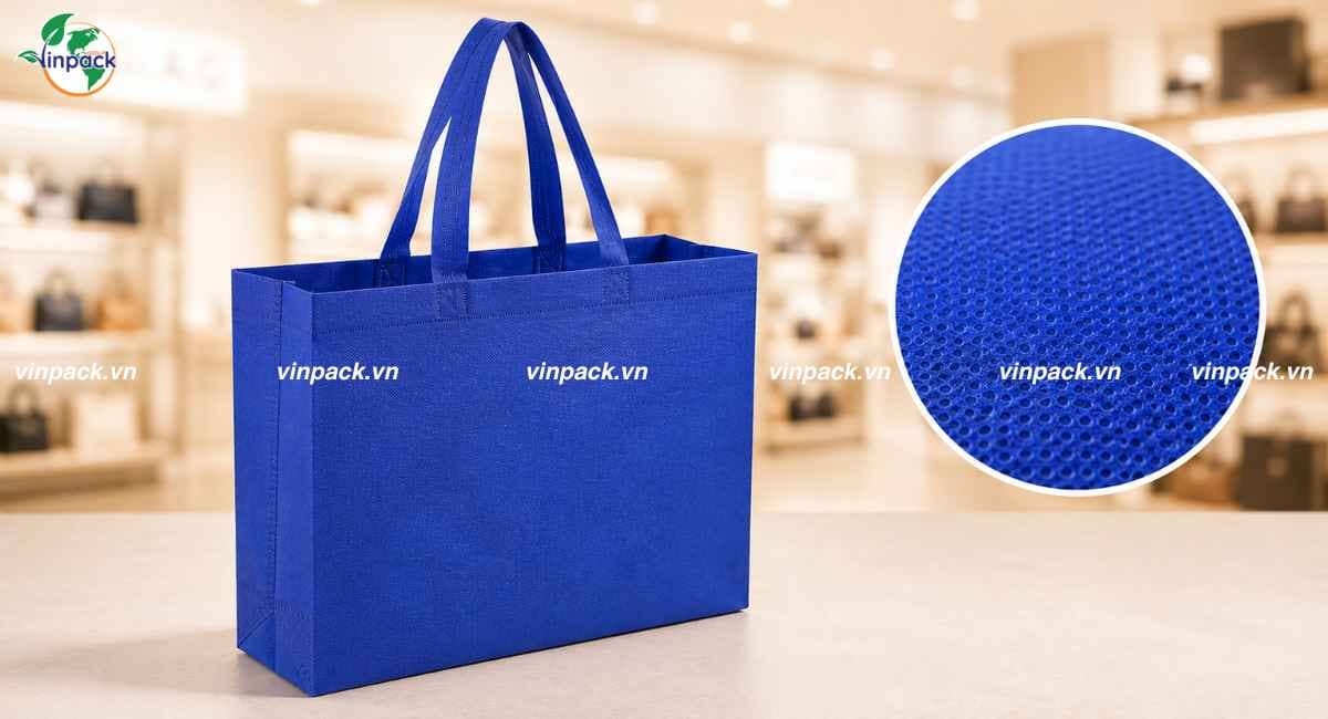 Chất liệu túi vải khong dệt ép nhiệt