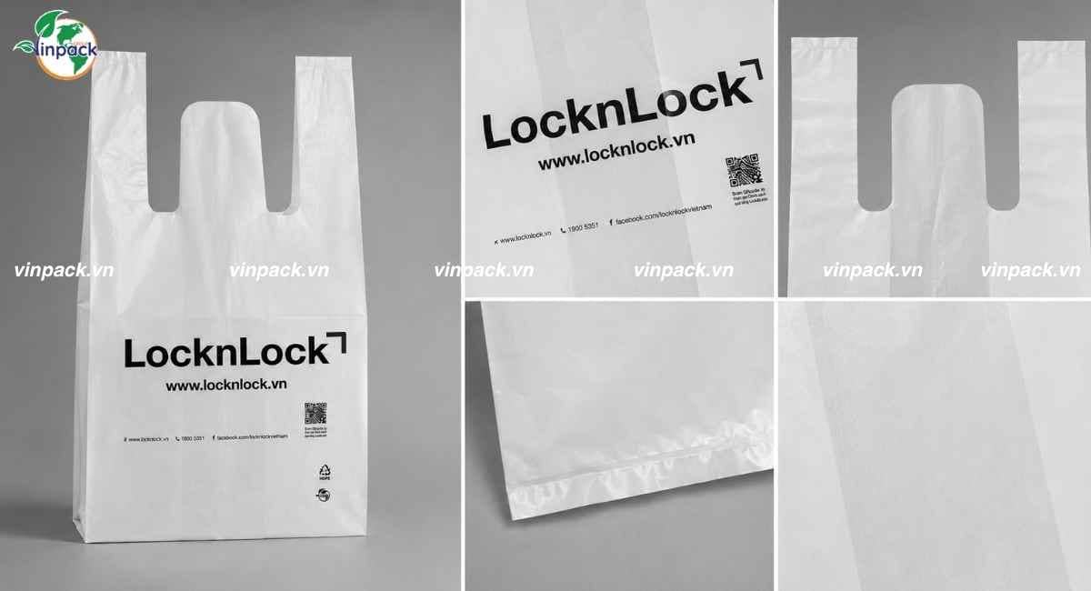Cận cảnh túi 2 quai tự hủy sinh học LocknLock