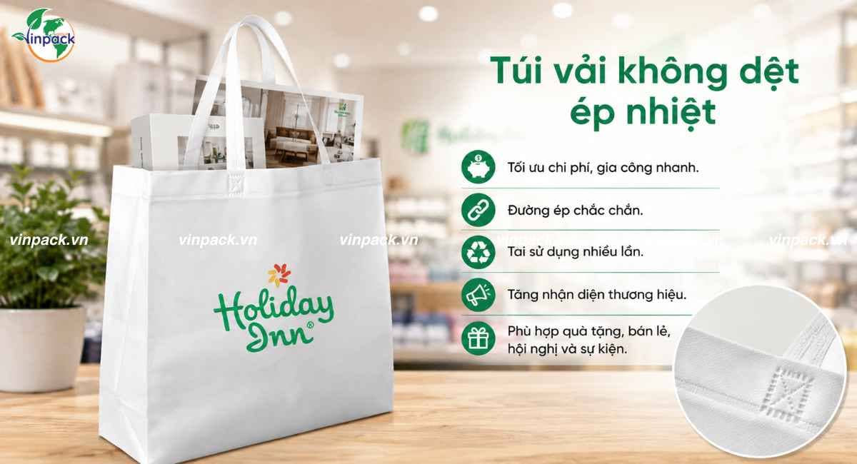 Công dụng của túi vải không dệt ép nhiệt