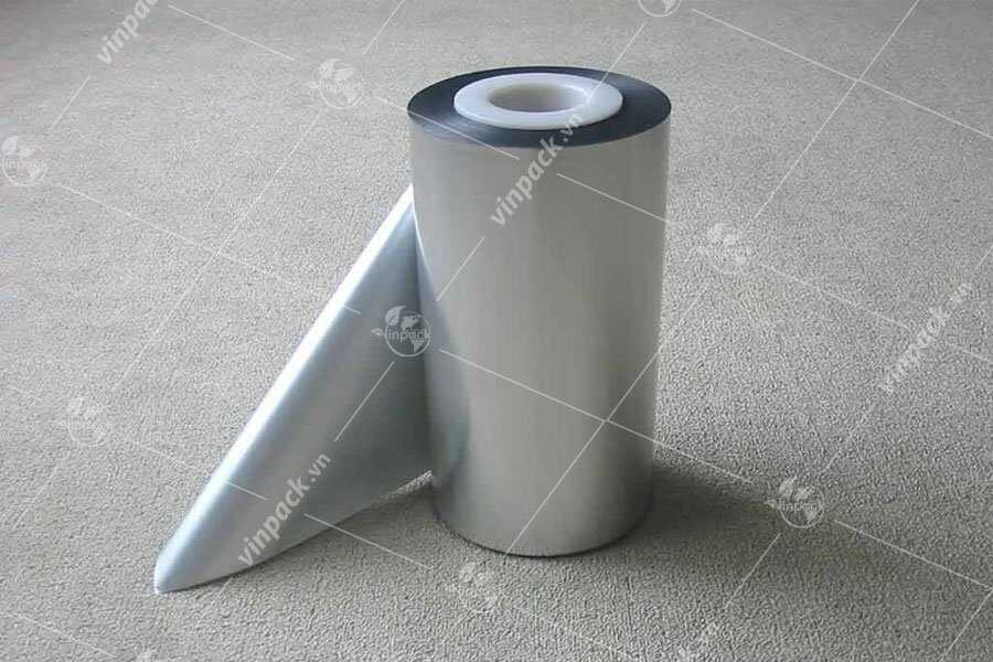Cuộn màng AL nguyên liệu dùng trong sản xuất bao bì màng ghép phức hợp