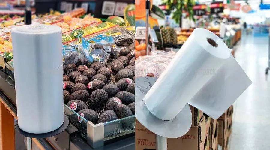 Cuộn thực phẩm PE trong được sử dụng nhiều tại các siêu thị
