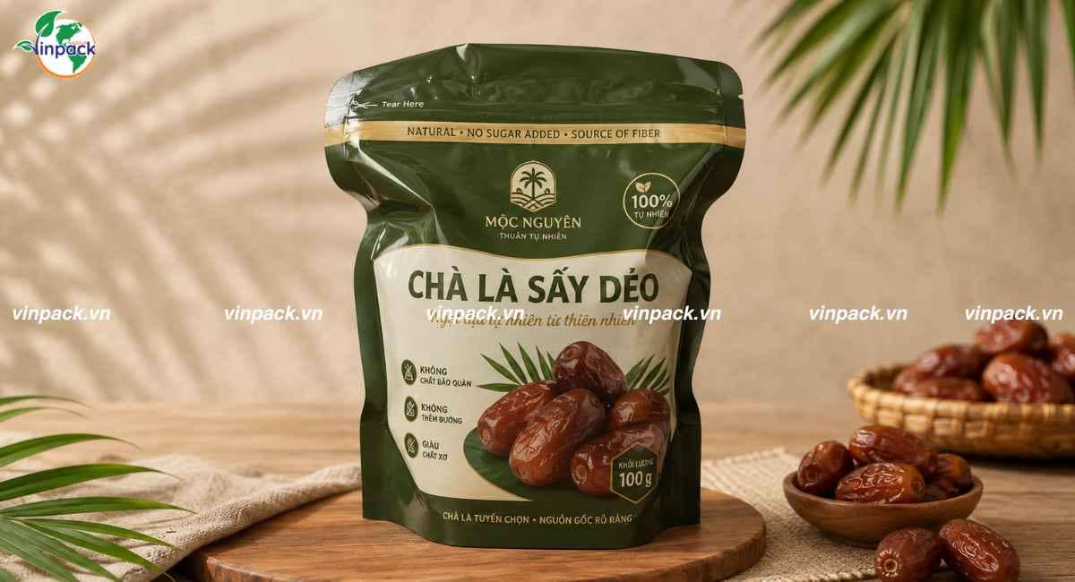 Dịch vụ in bao bì chà là sấy theo yêu cầu doanh nghiệp