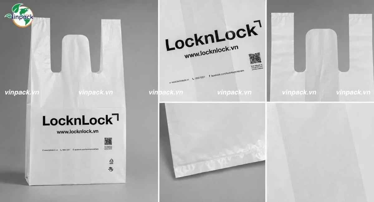 Cận cảnh túi 2 quai tự hủy sinh học LocknLock