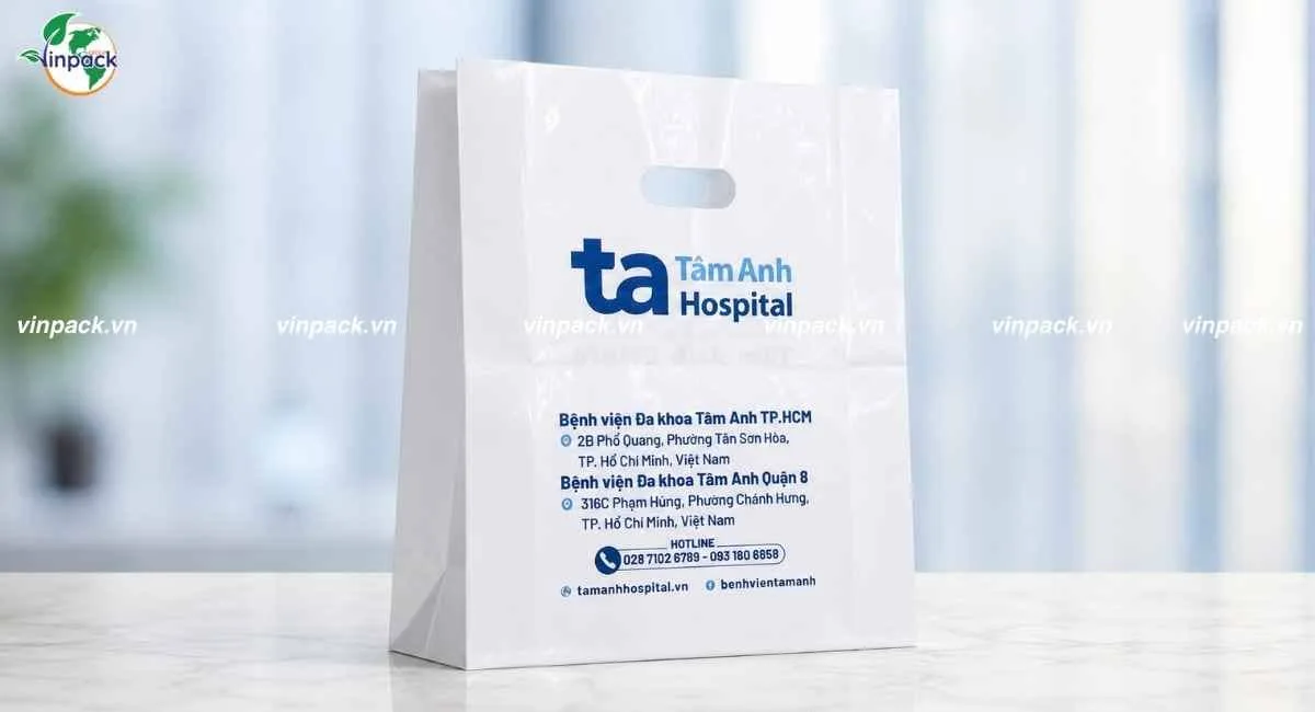Thành phẩm túi hột xoài bệnh viện Tâm Anh