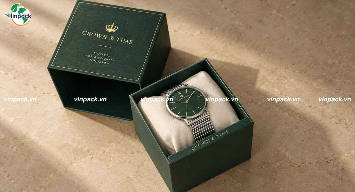 In hộp giấy đựng đồng hồ theo yêu cầu
