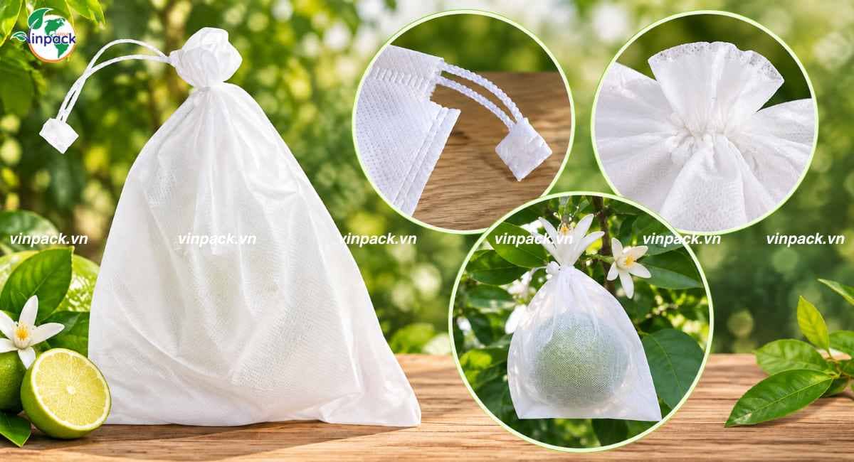 Kiểu dáng túi vải không dệt bọc trái cây