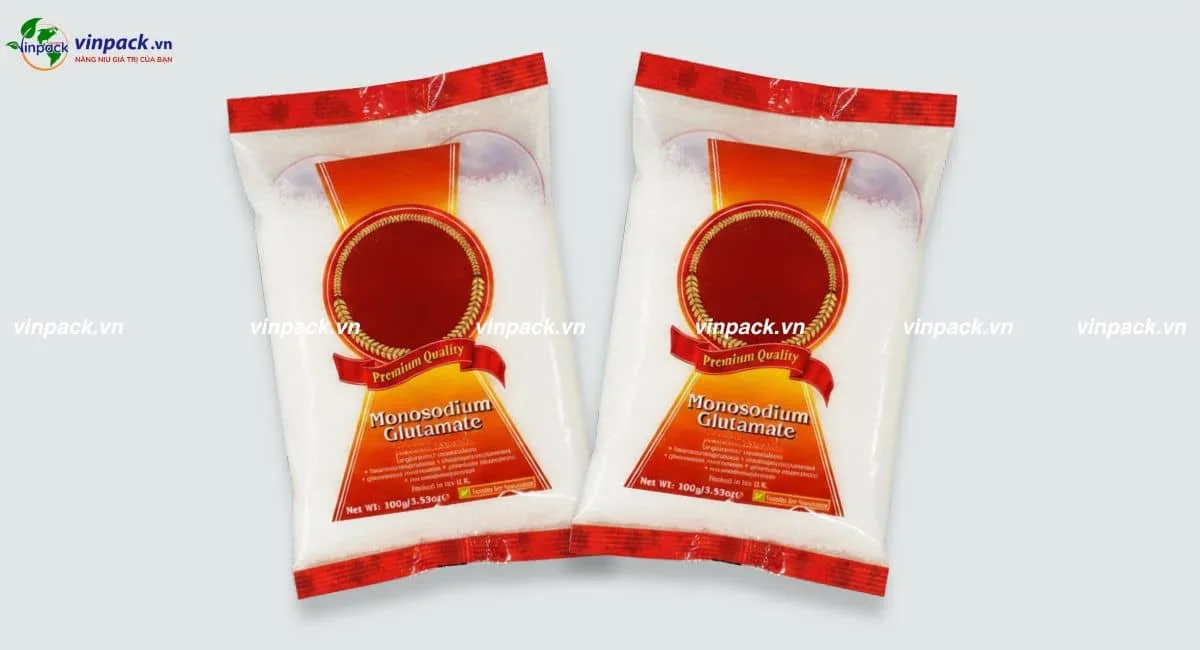 Túi đựng bao bì bột ngọt in trục đồng sắc nét