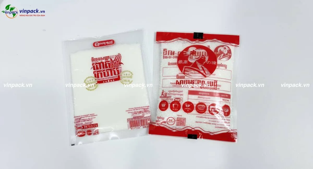 Bao bì bột ngọt 100g và 1kg in theo yêu cầu