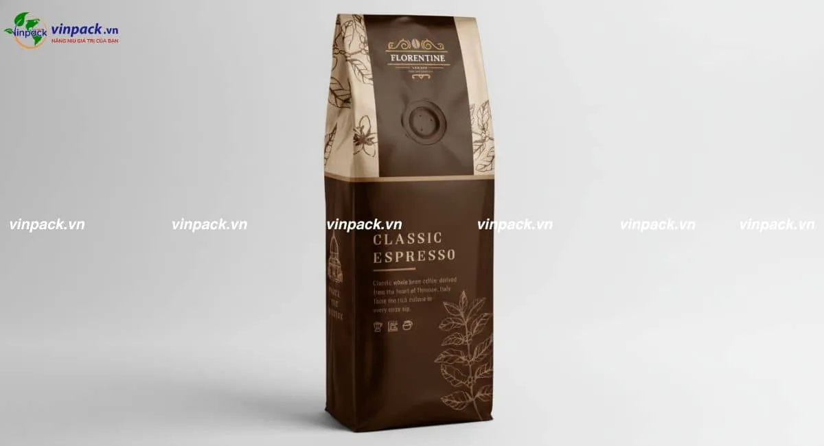 Mẫu bao bì cà phê classic Espresso