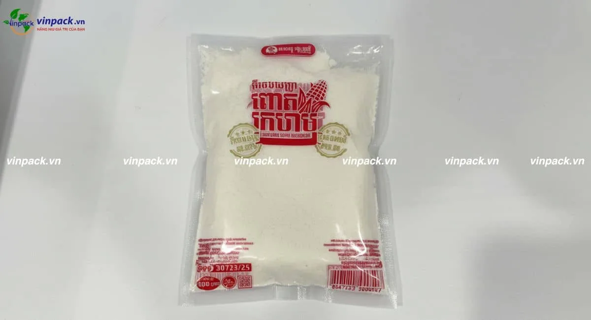 Mẫu bao bì bột ngọt chống ẩm cho thực phẩm