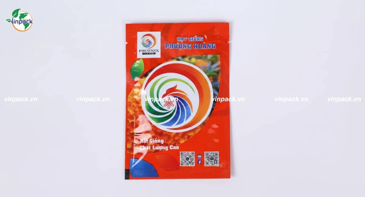 Bao bì hạt giống cây trồng in trục đồng