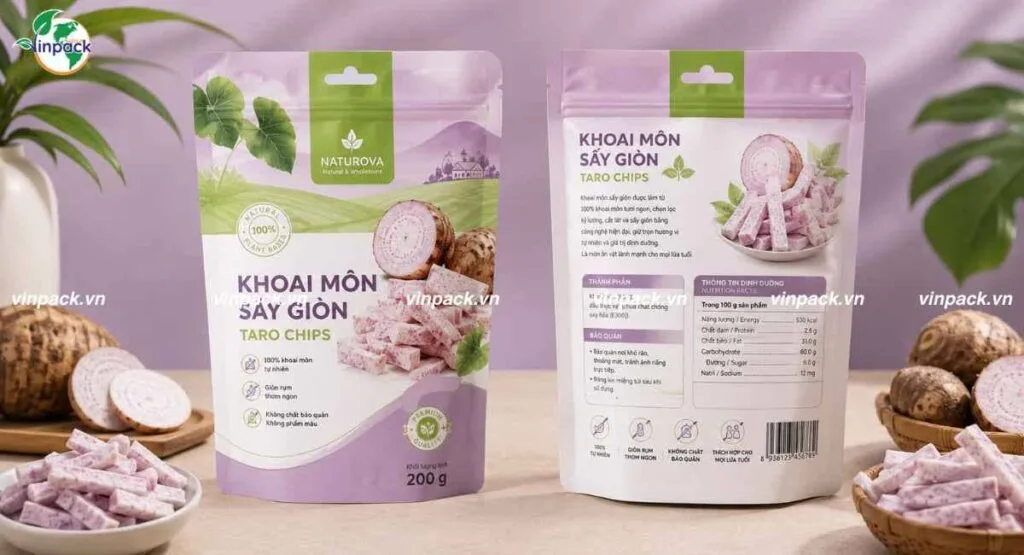 Bao Bì Khoai Môn Sấy