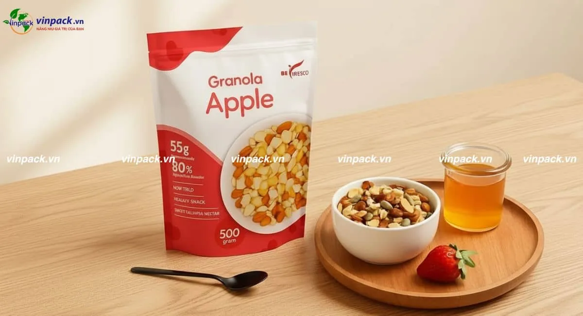 Túi đựng ngũ cốc in logo thương hiệu