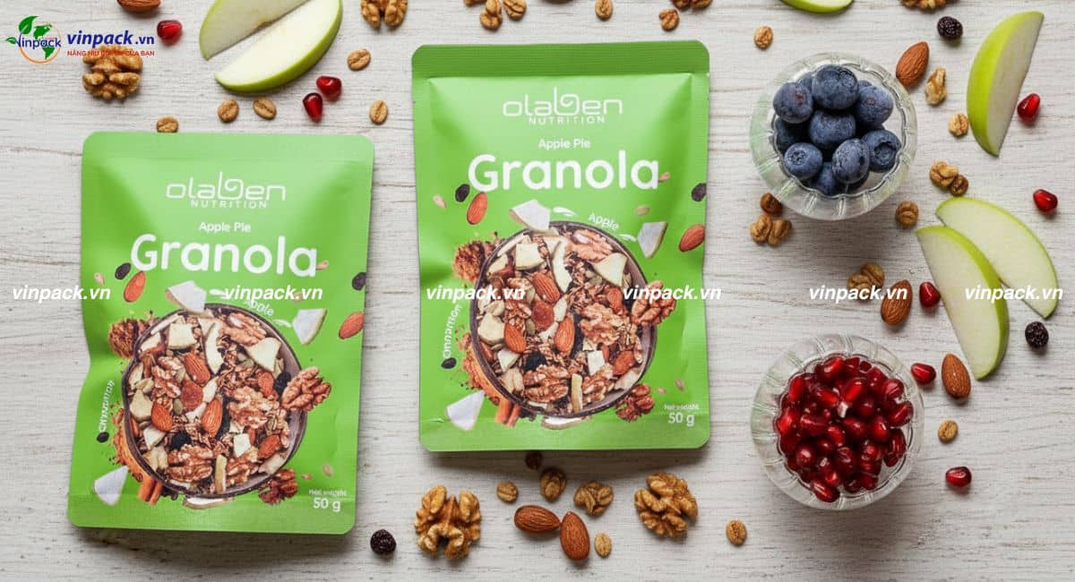 Mẫu bao bì ngũ cốc granola nhỏ