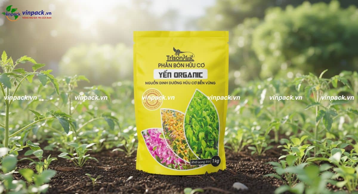 Mẫu bao bì phân bón đựng phân hữu cơ chất lượng cao