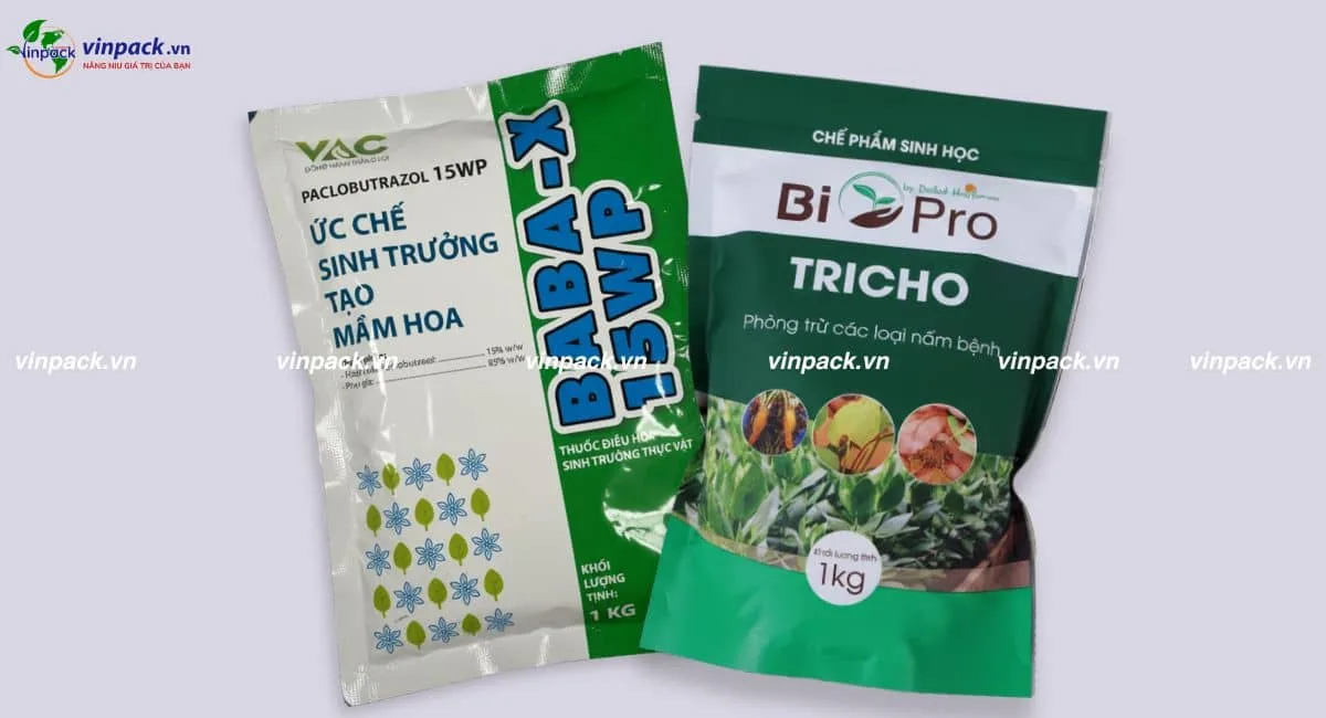 Bao bì thuốc bảo vệ thực vật đựng các chế phẩm sinh học theo yêu cầu doanh nghiệp