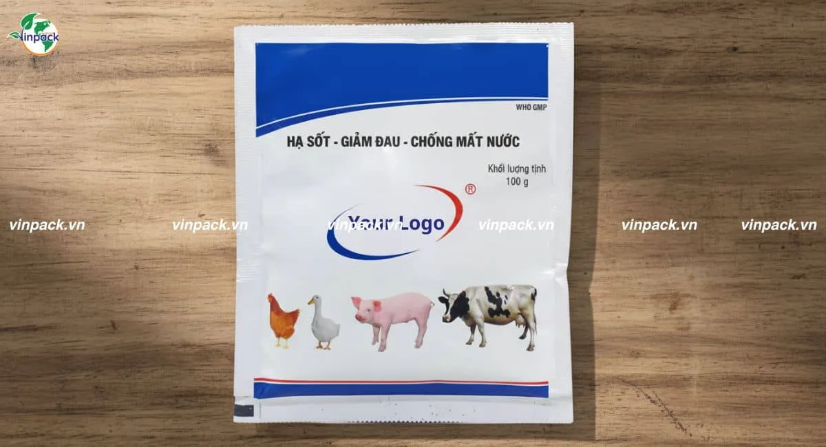 Mẫu thuốc thú y gói nhỏ
