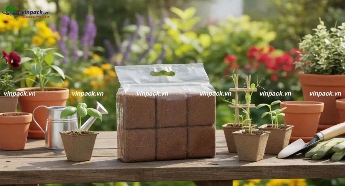 bao bì đựng xơ dừa bảo quản hiệu quả