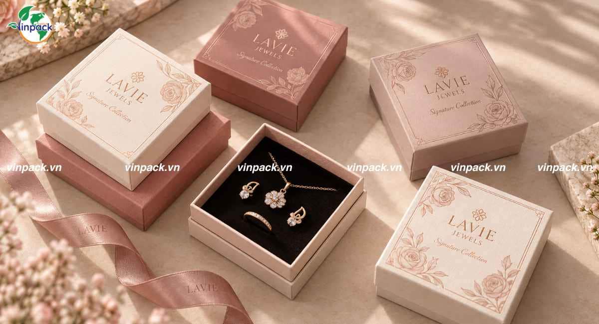 Mẫu hộp giấy âm dương đựng trang sức