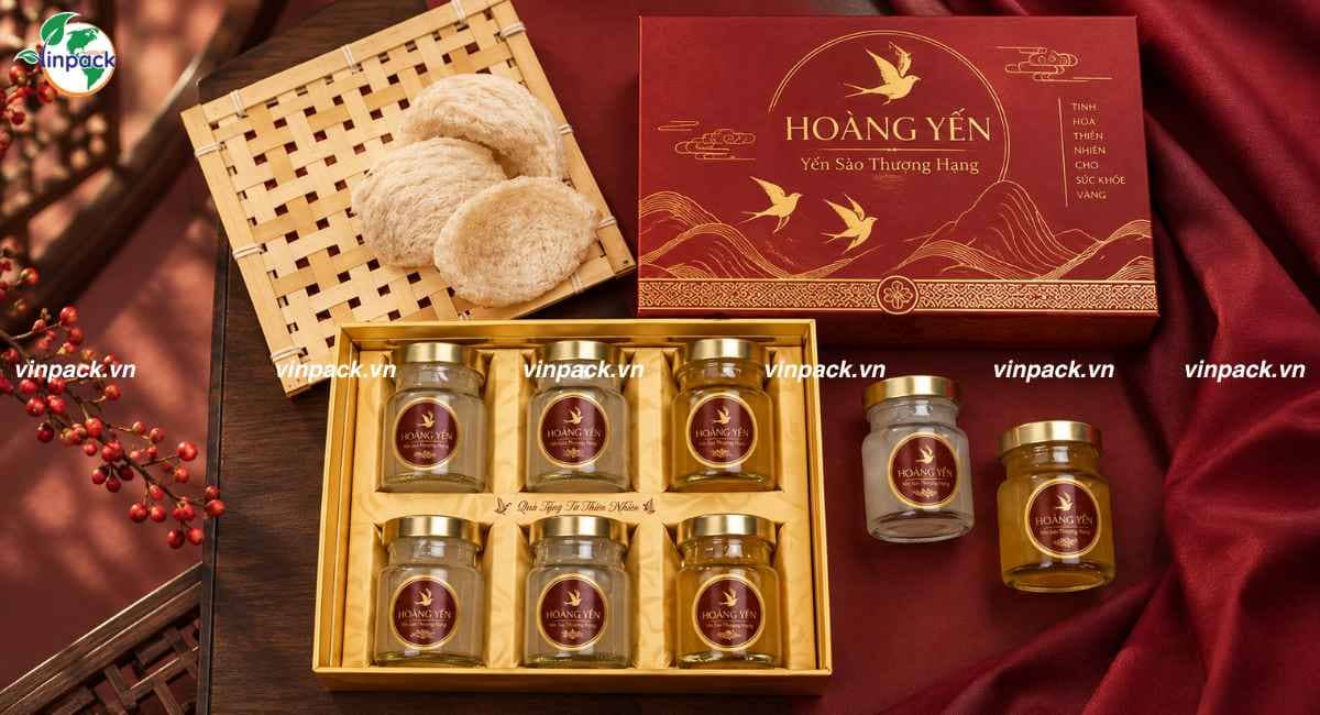 Mẫu hộp giấy âm dương đựng yến sào
