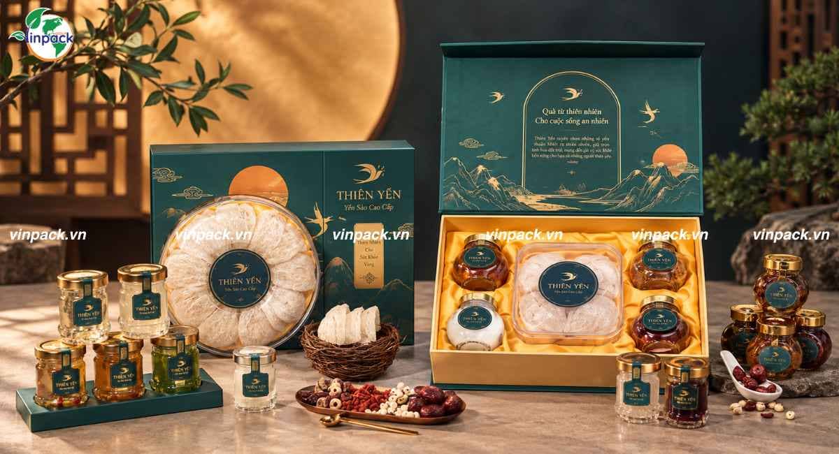 Mẫu hộp giấy nam châm đựng yến sào