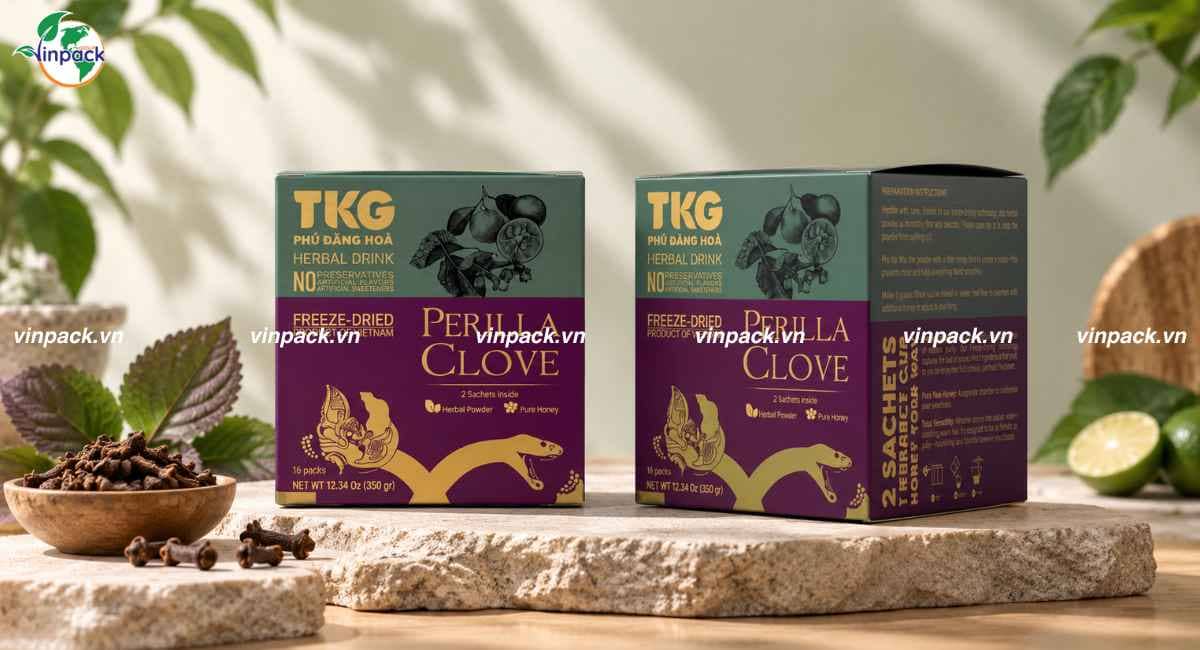 Mẫu hộp giấy nắp gài đựng thuốc