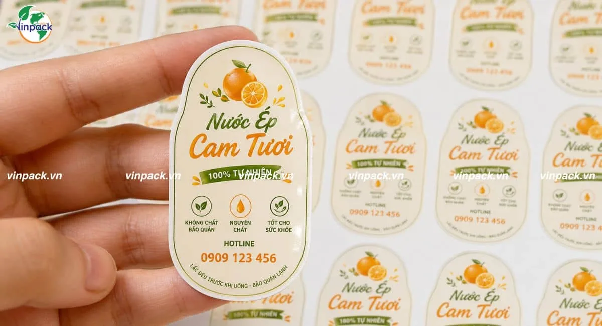 Mẫu tem decal nhựa