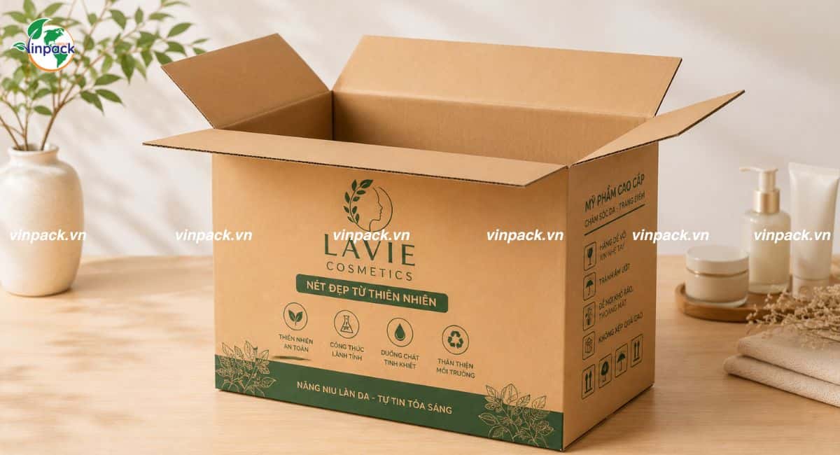 Thùng carton 3 lớp đựng mỹ phẩm