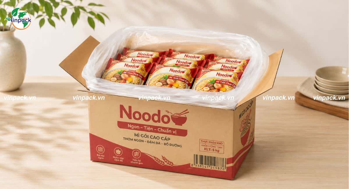Mẫu thùng carton 3 lớp đựng thực phẩm khô