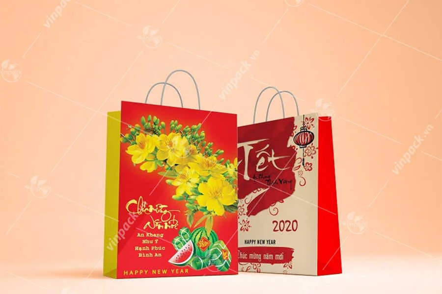 Mẫu túi giấy đựng lịch đẹp