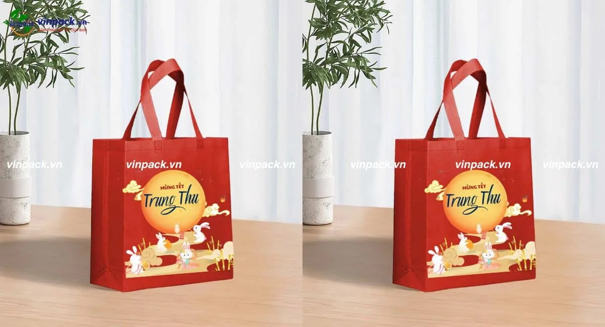 Mẫu túi vải đựng bánh trung thu mới